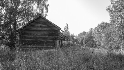 houses in a ruined village