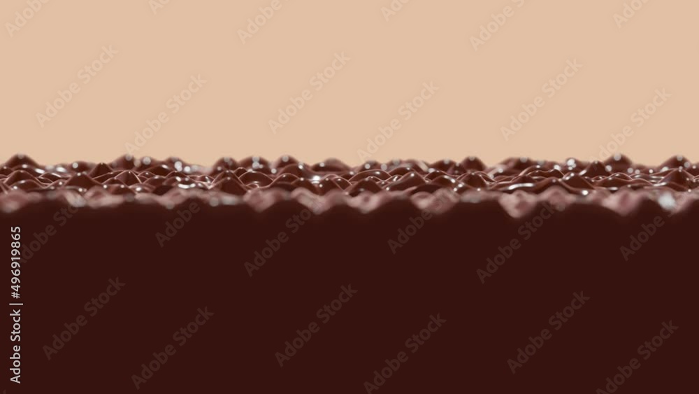 Aufkleber realistic dof static camera looping 3d animation of the splashing delicious milk chocolate rendered 