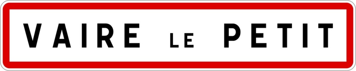 Panneau entrée ville agglomération Vaire-le-Petit / Town entrance sign Vaire-le-Petit