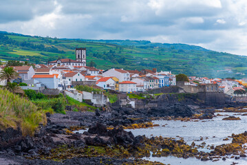 Vila Franca do Campo town at Sao Miguel island, Azores Portugal