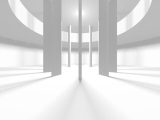 Obraz premium White Modern Background. Abstract Building Concept