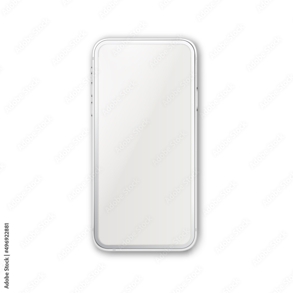 Poster smartphone electronic technology device vector. smartphone digital gadget blank screen with touchpad
