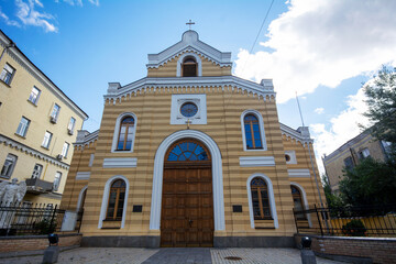 Fototapeta na wymiar German evangelical lutheran church of st. catherine in Kiev, Ukraine