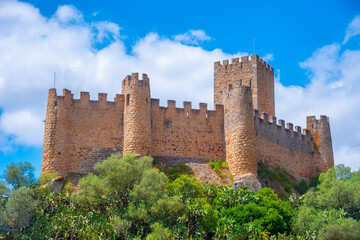 Castelo de Almourol on river Tajo in Portugal