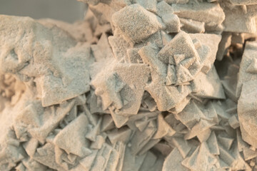 Close-up of sandy calcid. background, texture Soft focus selective focus