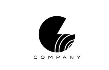 G alphabet letter logo icon design. Creative template for company and business with lines