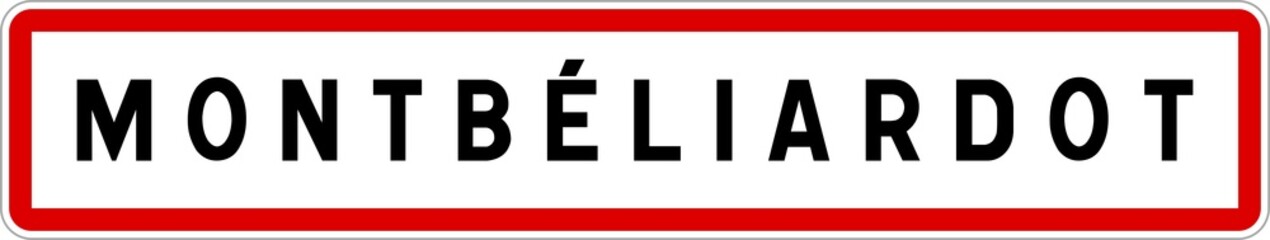 Panneau entrée ville agglomération Montbéliardot / Town entrance sign Montbéliardot