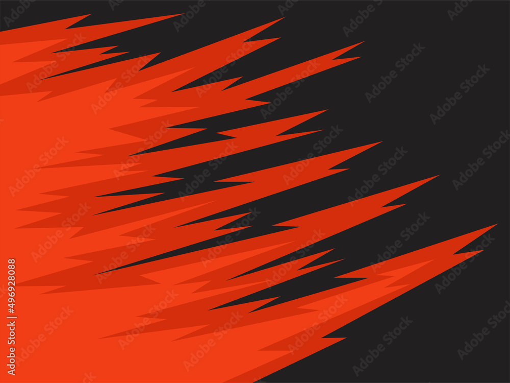 Poster minimalist background with jagged zigzag pattern and some copy space area