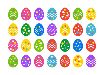 Easter Eggs Set - Vector Illustration