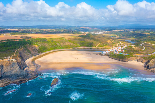 View of Praia de Odeceixe in Portugal
