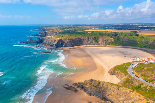 View of Praia de Odeceixe in Portugal