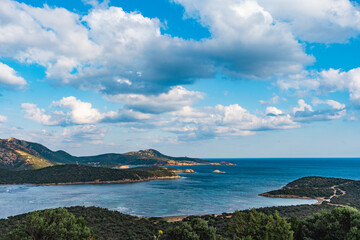 Fototapeta na wymiar Wonderful overview of the famous coast of Sardinia
