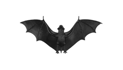 halloween black bats isolated on white background