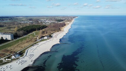 aerial view of beach