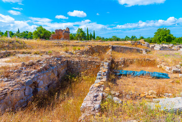 Milreu ruins of a roman vila at Algarve region in Portugal