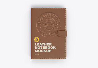 Leather Notebook Mockup