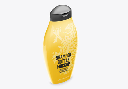 Plastic Shampoo Bottle Mockup