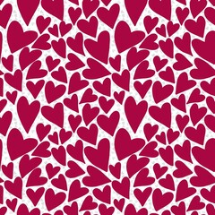 Seamless valentines pattern with hearts for postcard and gifts and cards 