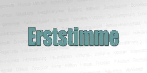 Politischer Begriff - Erststimme