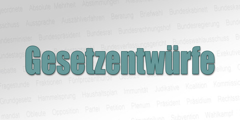 Politischer Begriff - Gesetzentwürfe