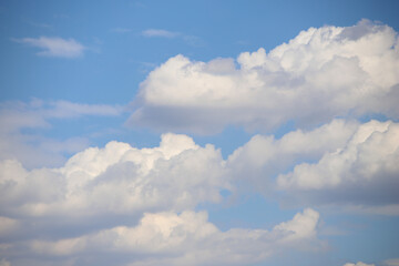 Naklejka na ściany i meble texture blue sky with clouds