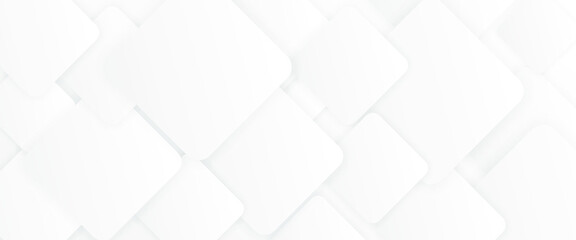 Horizontal banner with abstract square pattern