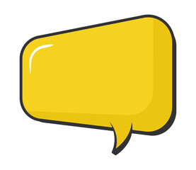 yellow speech bubble