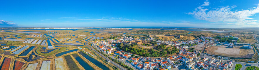 Panorama of Portuguese town Castro Marim