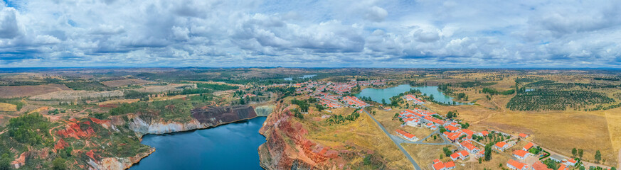 Water pit in Minas de Sao Domingos in Portugal