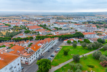 Cityscape of Portuguese town Beja