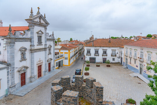 View of the cathedral in Portuguese town Beja