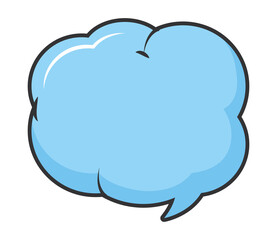 Obraz premium pop art speech cloud