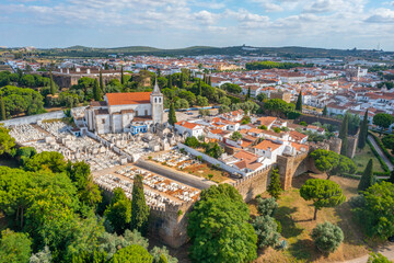 View of castle at Vila Vicosa in Portugal