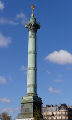 Fototapeta premium The July Column on Bastille square in Paris, France.