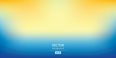 Abstract blurred gradient mesh background in blue and yellow colors of national flag of Ukraine. Poster or banner template. Easy editable soft colored EPS8 vector illustration without transparency.