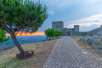 View of the castle in Portuguese village Marvao