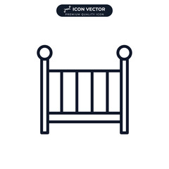 crib icon symbol template for graphic and web design collection logo vector illustration