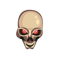 evil flat skull