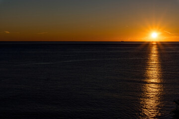 Obraz premium Dawn over the sea sunrise