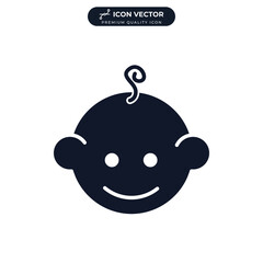 baby icon symbol template for graphic and web design collection logo vector illustration