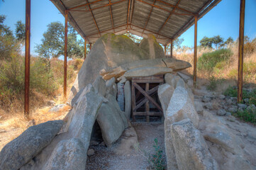 anta grande do zambujeiro ruins near portuguese town evora