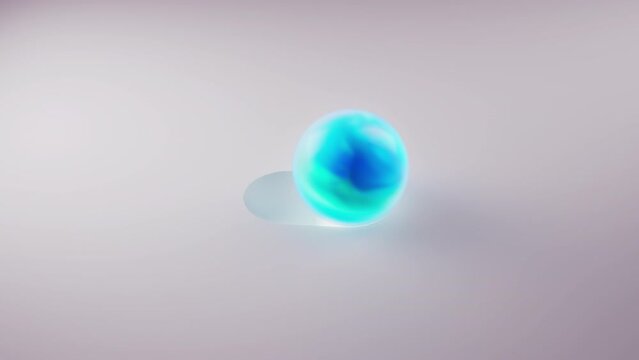 Blue Ball interacting with abstracted elements