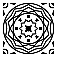  Geometric Pattern Flat Icon Isolated On White Background