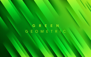 Abstract green geometric design various overlapping elements