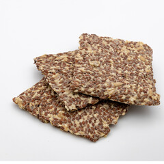 Flaxseed crackers, flaxseed bread, natural product, healthy for life, handmade