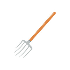 flat metallic pitchfork illustration