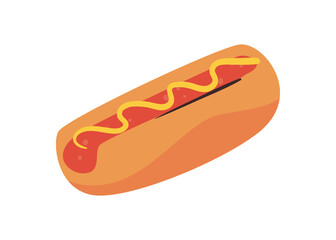 flat hot dog design