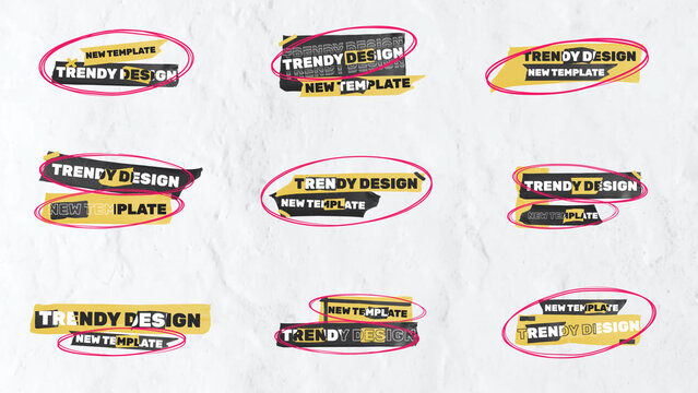 Cool Circled Tape Titles