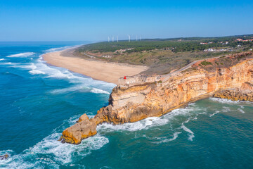 Forte de Sao Miguel Arcanjo in Portuguese town Nazare
