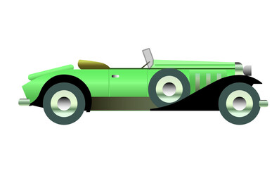 1920's retro car, vector illustration